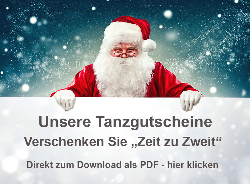 Unsere Tanzgutscheine - Verschenken Sie "Zeit zu Zweit